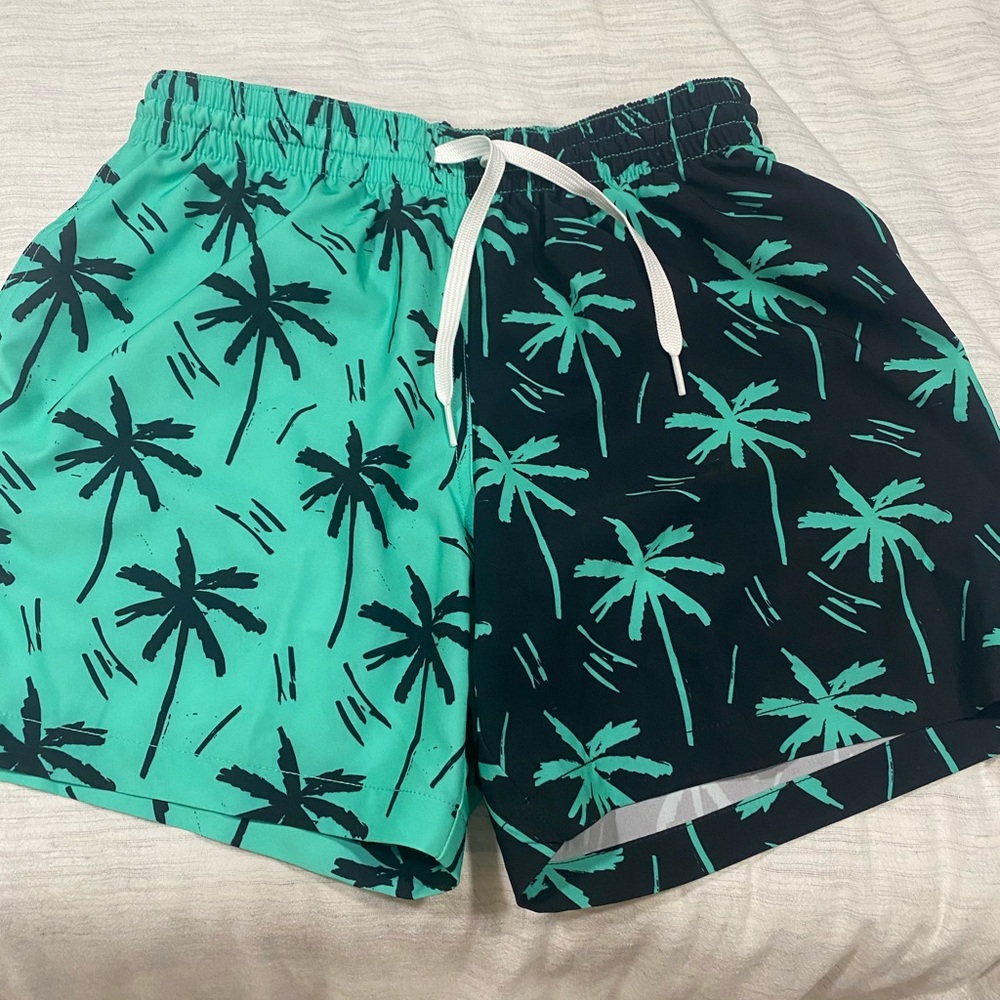 COPY - Chubbies teal and black bathing suit